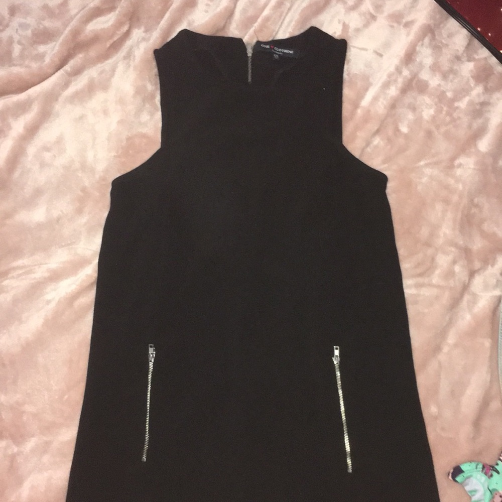 Black structured dress